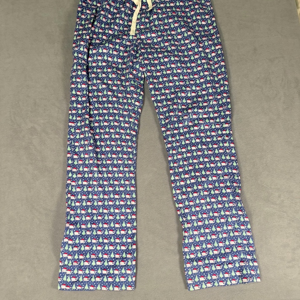 Vineyard Vines Men's Christmas/Holiday/Santa Whale- Pajama/Lounge Pants- Medium